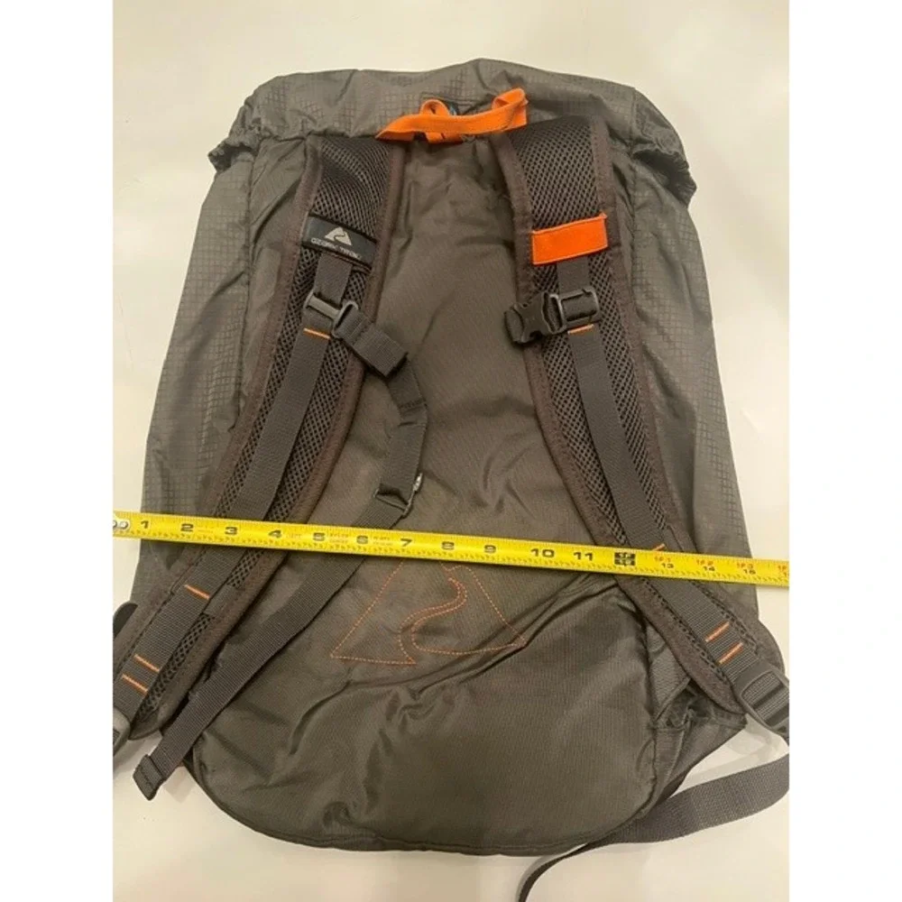 Ozark Trail Backpack Unisex One Size Grey Orange Good Ripstop Lightweight Hike